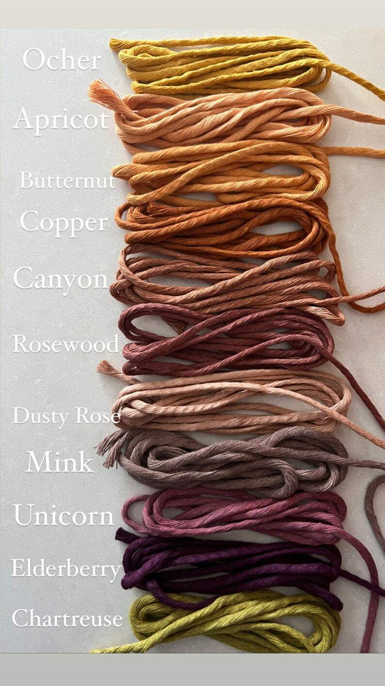 Macramé Coaster Set of 4, Handmade Cotton Cord, Bohemian Table Decor, Plant Pot Placemat, Absorbent, 5.5 inches