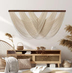 Extra Large Macrame Wall Hanging for Living Room, Handmade Fiber Wall Art, Contemporary Tapestry, Boho Chic Home Decor