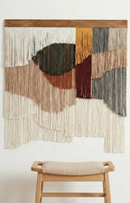Macrame Wall Hanging 59x48 Inch Large Bohemian Yarn Tapestry