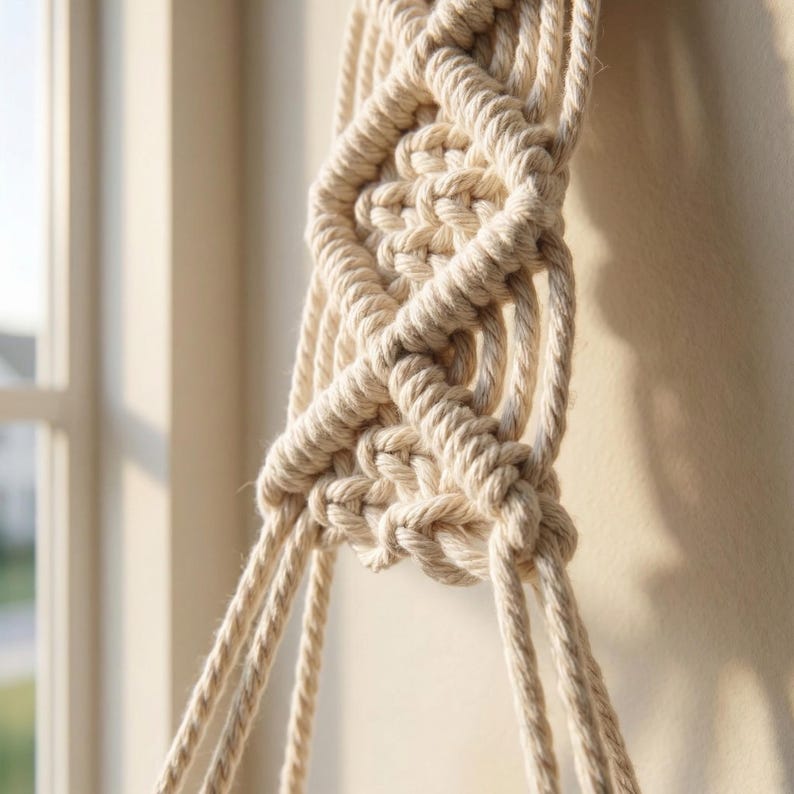 Macrame Hanging Shelf 3 Tier Wall Decor, Boho Plant Shelf, Wooden Rope Shelf, Nordic Wall Organizer