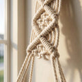 Macrame Hanging Shelf 3 Tier Wall Decor, Boho Plant Shelf, Wooden Rope Shelf, Nordic Wall Organizer